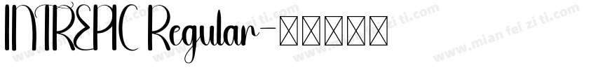 INTREPIC Regular字体转换
